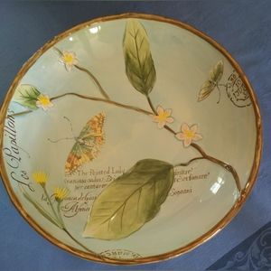 Fitz And Floyd Toulouse Collection Large Serving Bowl